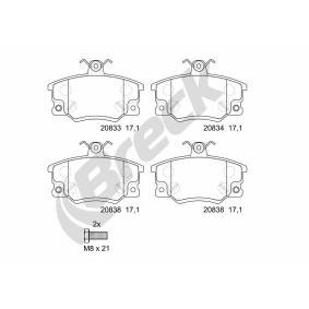 Achetez des Plaquettes de frein BRECK 20833 00 701 10 à prix pour 23,70 €