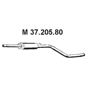 Comprar Silenciador intermedio de EBERSPÄCHER 37.205.80 a bajo precio de 173,99 €