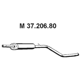Comprar Silenciador intermedio de EBERSPÄCHER 37.206.80 a bajo precio de 183,08 €
