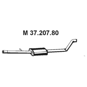 Comprar Silenciador intermedio de EBERSPÄCHER 37.207.80 a bajo precio de 89,31 €