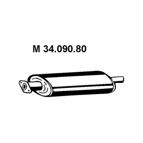 Achetez des Silencieux intermédiaire EBERSPÄCHER 34.090.80 à prix pour 204,23 €