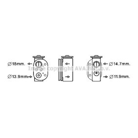 Expansionsventil, Klimaanlage BW1497 von PRASCO günstig für 242,26 € online kaufen