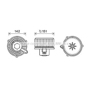 Acquista Elettromotore ventola abitacolo da PRASCO HY8399 a buon mercato per soli 83,12 €