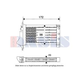 Wärmetauscher, Innenraumheizung 079006N von AKS DASIS günstig für 412,11 € online kaufen