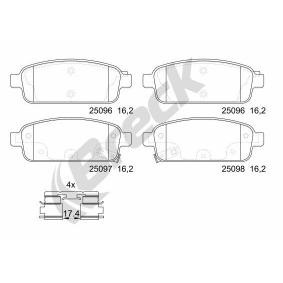 Achetez des Plaquettes de frein BRECK 25096 00 704 20 à prix pour 32,22 €