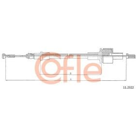 Compre Cabo de aço, accionamento da embraiagem da COFLE 11.2322 a um preço baixo por 12,44 €