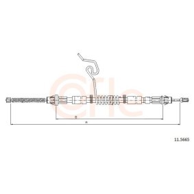 Compre Cable de freno de mano de COFLE online para Transit Mk6 Tourneo a precios moderados