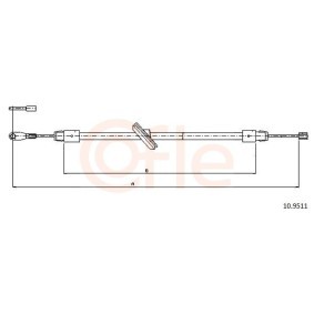 Compre Cable de freno de mano de COFLE online para Clase M (W163) a precios moderados