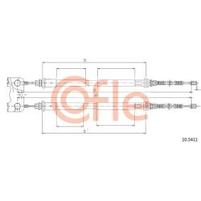 Achetez des Câble de frein à main de chez COFLE en ligne pour Escort Mk6 Break (GAL, ANL) à prix modérés