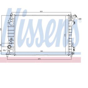 Kühler, Motorkühlung 61685 von NISSENS günstig für 390,68 € online kaufen