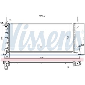 Kühler, Motorkühlung 630749 von NISSENS günstig für 137,14 € online kaufen