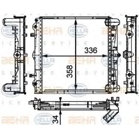 Kühler, Motorkühlung 8MK 376 714-294 von HELLA günstig für 185,01 € online kaufen