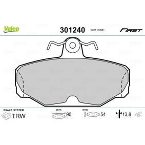 Acquista Kit pastiglie freni da VALEO 301240 a buon mercato per soli 19,99 €