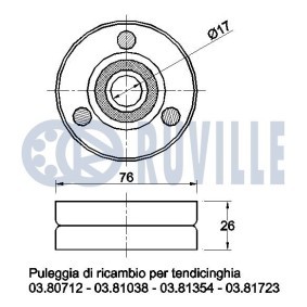 Comprar Bomba de agua + kit de correa poli V de RUVILLE 55064801 a bajo precio de 266,95 €