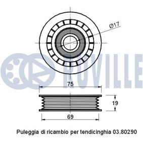 Comprar Bomba de agua + kit de correa poli V de RUVILLE 55095801 a bajo precio de 172,86 €