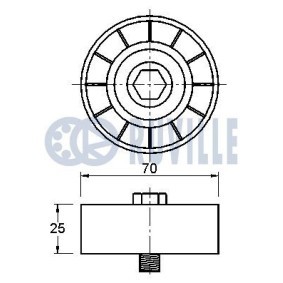 Spannrolle, Zahnriemen 57118 von RUVILLE günstig für 33,03 € online kaufen