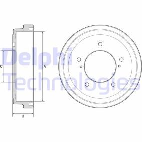 Achetez des Tambour de frein DELPHI BF544 à prix pour 45,02 €