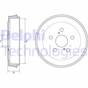 Achetez des Tambour de frein DELPHI BF536 à prix pour 28,88 €