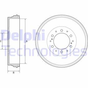 Acquista Tamburi freni da DELPHI online per HILUX Pick-up (GUN1_) a prezzi moderati
