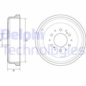 Achetez des Tambour de frein DELPHI BF539 à prix pour 104,91 €