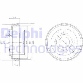 Compre Tambor de travão de DELPHI online para Sentra V (B15) a preços moderados