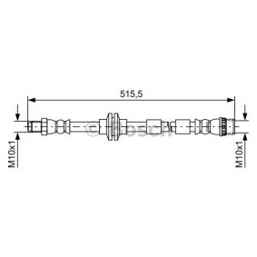 Compre Latiguillos de freno de BOSCH online para Citan Mixto (W415) a precios moderados