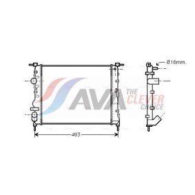 Acquista Radiatore olio cambio automatico da AVA COOLING SYSTEMS online per SANTA FÉ II (CM) a prezzi moderati