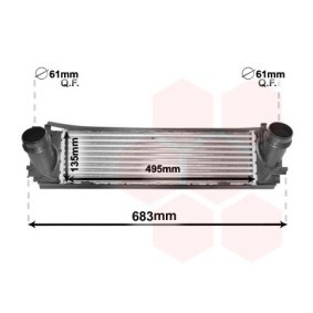Compre Intercooler da VAN WEZEL 06004466 a um preço baixo por 290,62 €