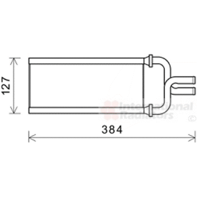 Wärmetauscher, Innenraumheizung 25006292 von VAN WEZEL günstig für 87,83 € online kaufen