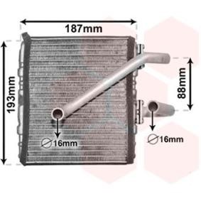 Wärmetauscher, Innenraumheizung 51006107 von VAN WEZEL günstig für 98,55 € online kaufen