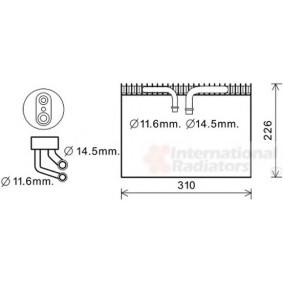 Compre Evaporador de aire acondicionado de VAN WEZEL online para 9-5 Ranchera familiar (YS3E) a precios moderados