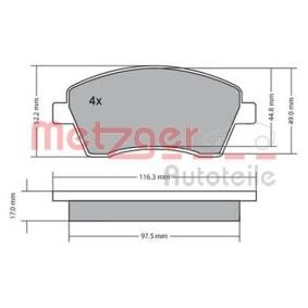 Bremsbeläge 1170029 von METZGER günstig für 25,76 € online kaufen