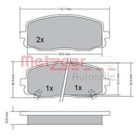 Bremsbeläge 1170108 von METZGER günstig für 29,67 € online kaufen