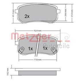 Bremsbeläge 1170169 von METZGER günstig für 24,22 € online kaufen
