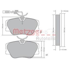 Bremsbeläge 1170258 von METZGER günstig für 26,89 € online kaufen