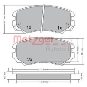 Bremsbeläge 1170262 von METZGER günstig für 21,03 € online kaufen