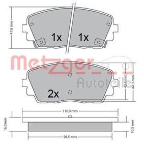 Bremsbeläge 1170361 von METZGER günstig für 35,79 € online kaufen
