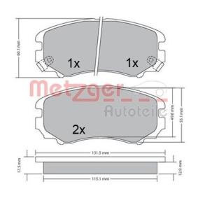 Bremsbeläge 1170379 von METZGER günstig für 44,54 € online kaufen
