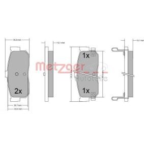 Bremsbeläge 1170387 von METZGER günstig für 24,79 € online kaufen
