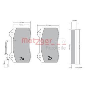 Bremsbeläge 1170551 von METZGER günstig für 33,03 € online kaufen