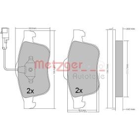 Bremsbeläge 1170636 von METZGER günstig für 49,36 € online kaufen