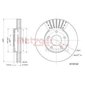 Bremsscheibe 6110132 von METZGER günstig für 53,70 € online kaufen