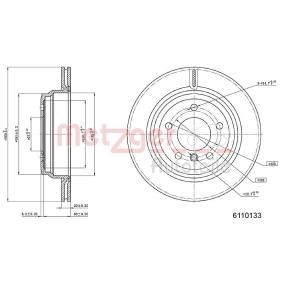 Bremsscheibe 6110133 von METZGER günstig für 31,38 € online kaufen