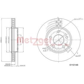 Bremsscheibe 6110148 von METZGER günstig für 35,82 € online kaufen