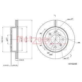Bremsscheibe 6110245 von METZGER günstig für 23,83 € online kaufen