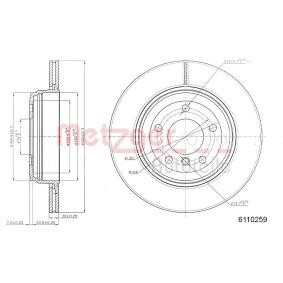 Bremsscheibe 6110259 von METZGER günstig für 52,59 € online kaufen