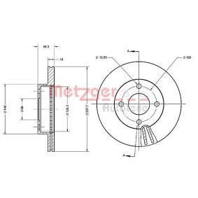Bremsscheibe 6110292 von METZGER günstig für 46,22 € online kaufen