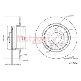 Bremsscheibe 6110424 von METZGER günstig für 31,38 € online kaufen