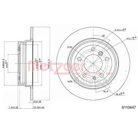 Bremsscheibe 6110447 von METZGER günstig für 31,38 € online kaufen