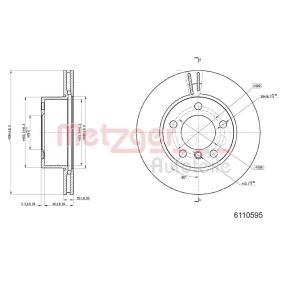 Bremsscheibe 6110595 von METZGER günstig für 44,06 € online kaufen